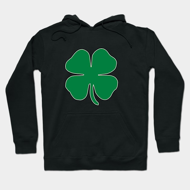 St. Patrick's Day Shamrock Hoodie by Wanderer Bat